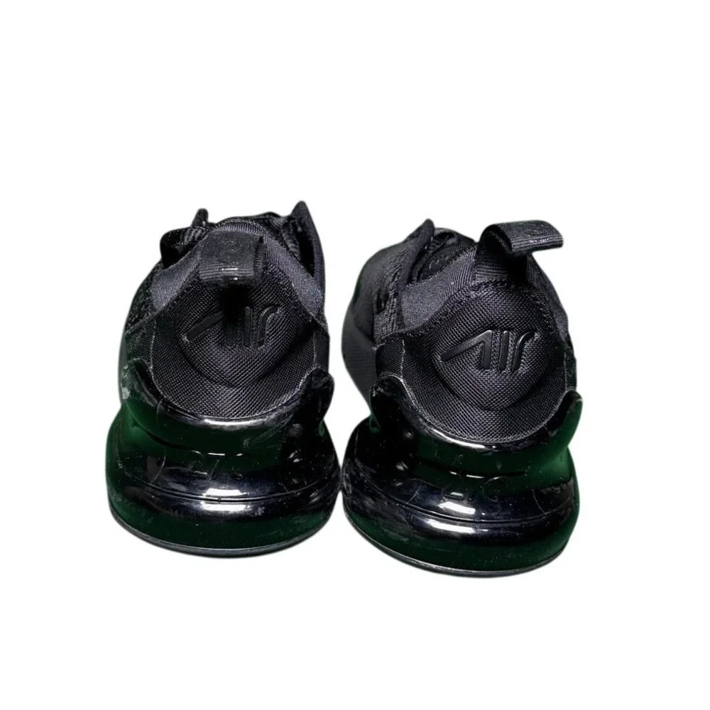 Nike‎ Air Max 270 Triple Black Kids Running Shoes AO2372-006 Size 3Y